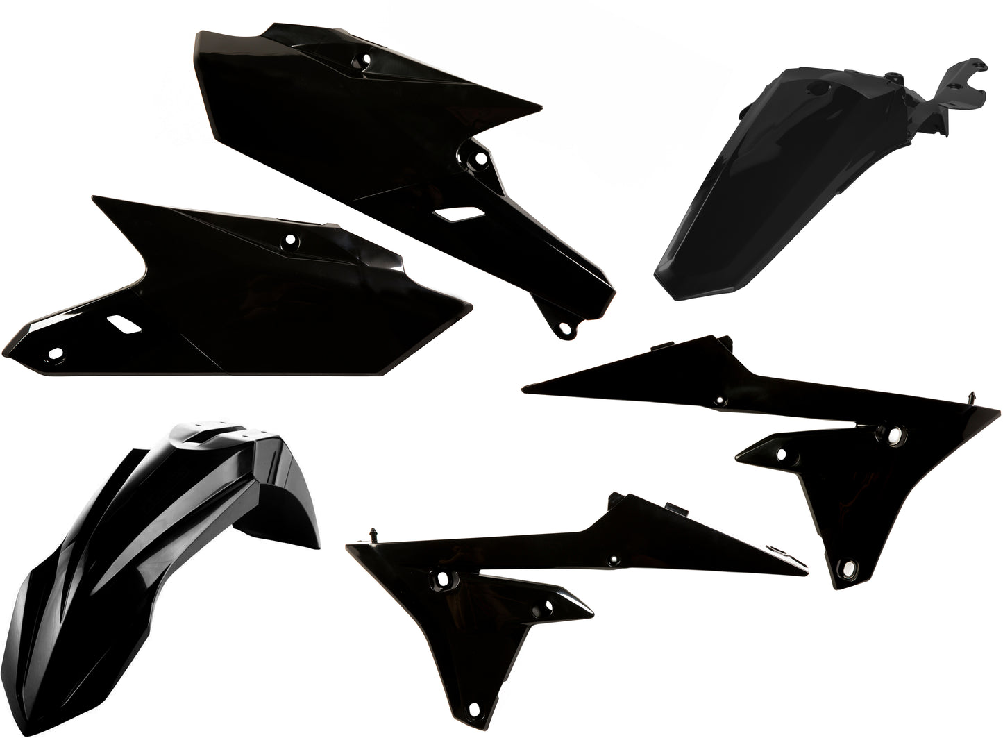 ACERBIS Plastic Kit Black for Yamaha YZ and WR Models (Part #2449630001)