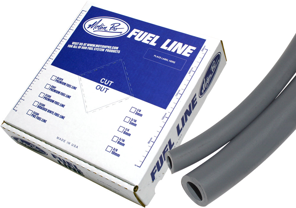 MOTION PRO Tygon Grey Fuel Line 1/4 inch x 25 feet for Fuel System Applications