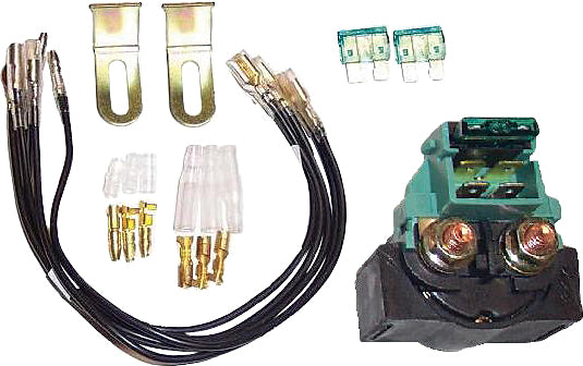 K&S 23-1000 Universal 12 Volt Starter Solenoid with Mounting Hardware and Fuses