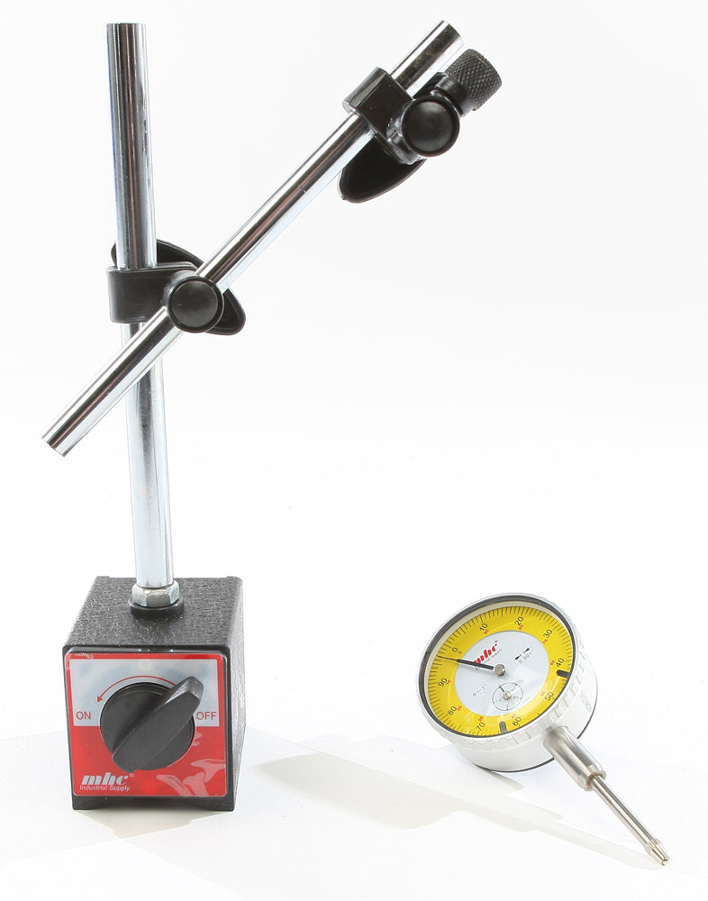 K&L 3-in-1 Truing Stand Dial Indicator with Magnet Mount