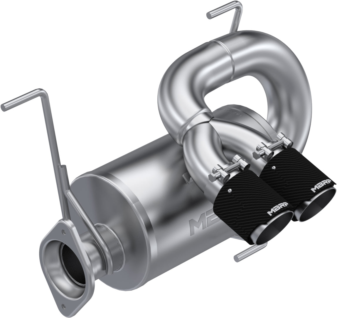 MBRP AT-9533PT Dual Slip-On Center Out Performance Muffler for Polaris RZR Pro R
