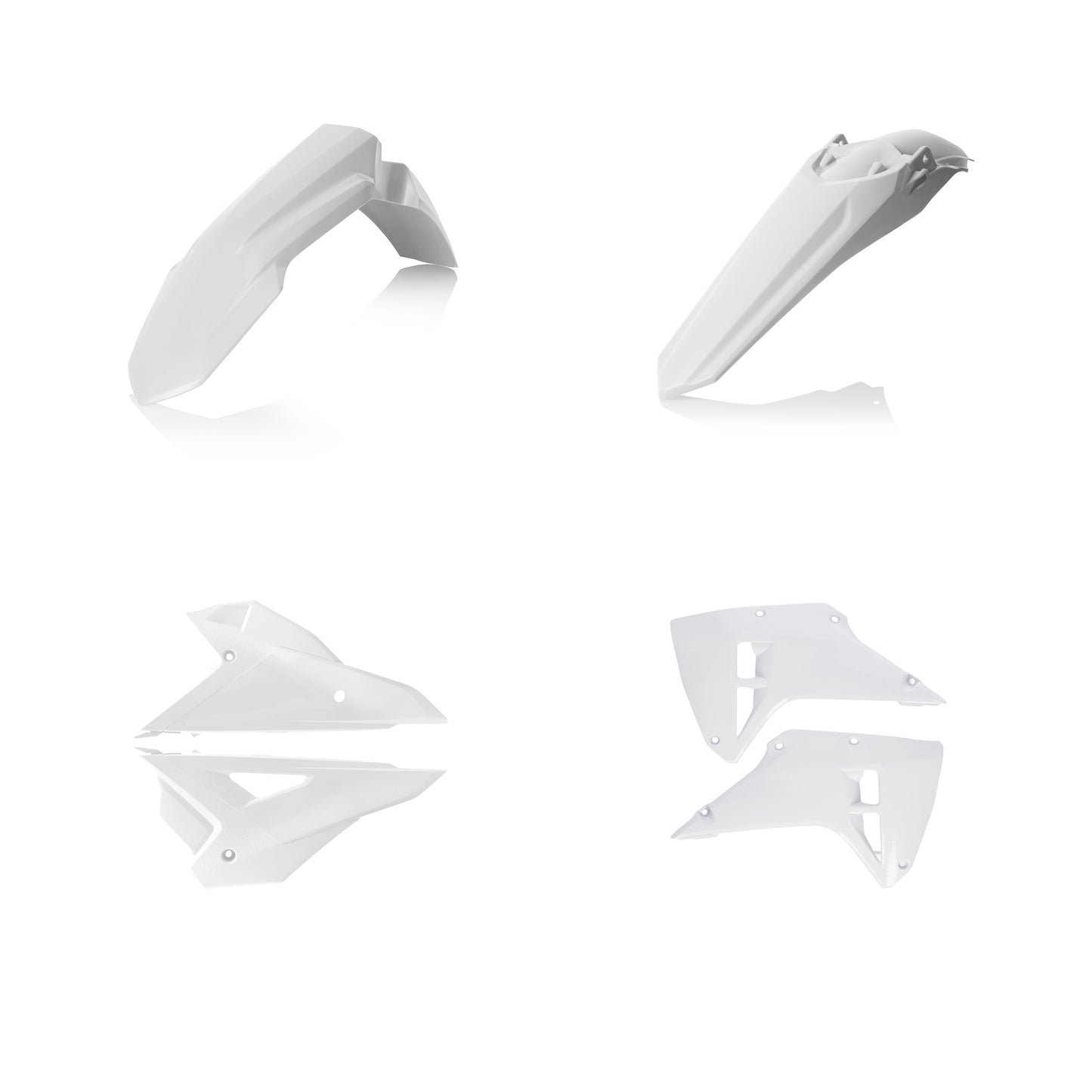 ACERBIS Plastic Kit Hon White - Offroad Replacement Body Parts