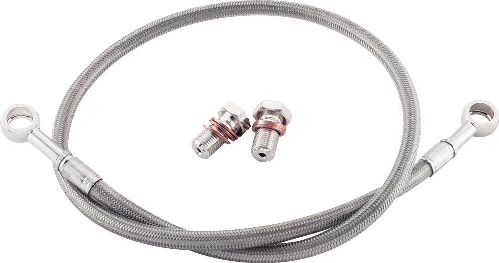 Galfer FK003D734R Rear Brake Line for Honda VT13CX Fury - Silver, Handlebars & Controls