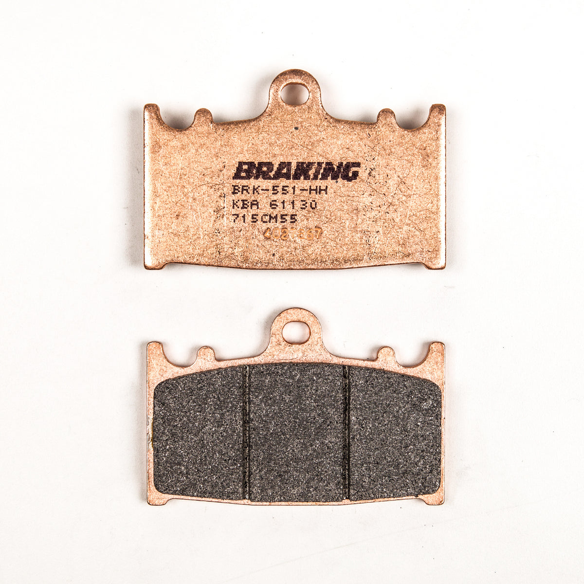 BRAKING Sintered Metal Front Brake Pad Set for Kawasaki and More - Model 715CM55