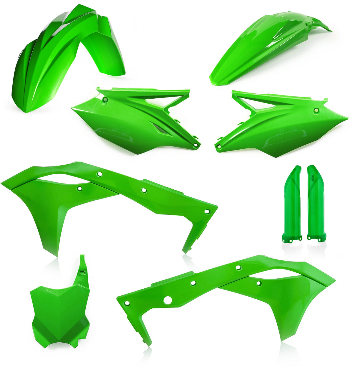 ACERBIS Full Plastic Kit for Kawasaki KX250F 2018-2020, Green