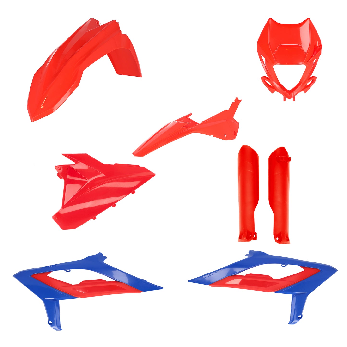 ACERBIS Full Plastic Kit for Beta 2023 Models – Red/Blue Offroad Body Replacement