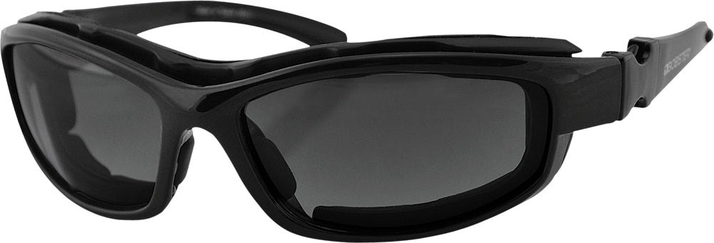 Bobster Road Hog II Convertible Sunglasses with Interchangeable Lenses and Goggle Functionality