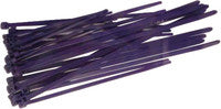 HELIX Assorted Purple Cable Ties - 30 Pack, 4", 6", and 8" Sizes for Bicycle and Shop Use