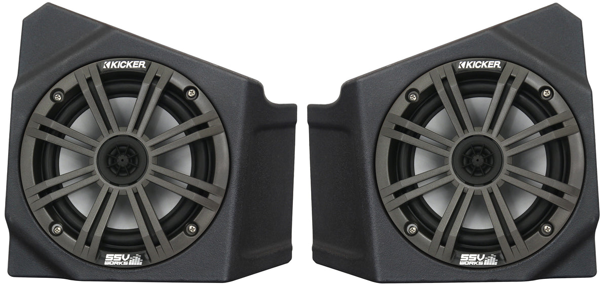 SSV Works 6.5-inch Cage Mount Pods for Kawasaki KRX 1000 and Teryx – Custom Molded ATV/UTV Audio Accessories