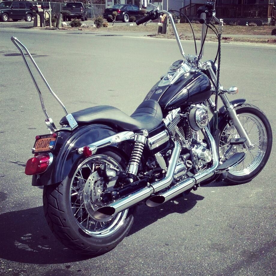 Burly Brand Narrow 14-Inch Chrome Apehangers for Harley Davidson