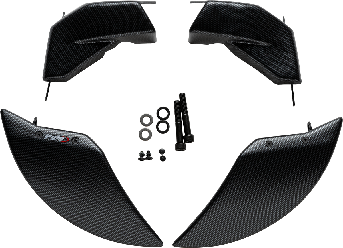 PUIG Brake Cooler 2.0 Carbon for Kawasaki - Enhanced Brake Performance and Aerodynamics