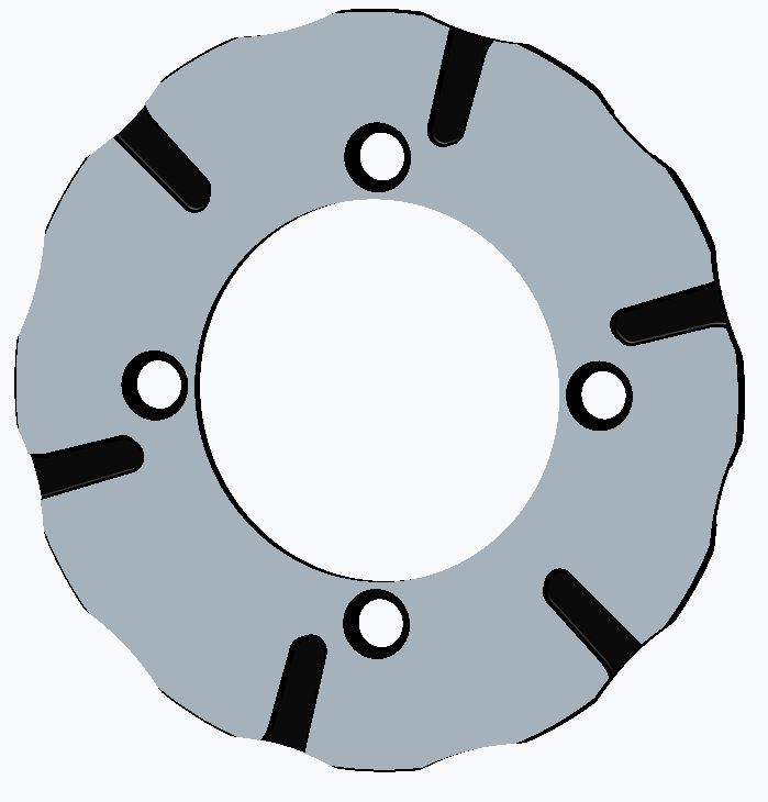 BRAKING Batfly Oversized Rotor Pol BY9015 for Polaris ATV/UTV – Enhanced Ventilation and Thermal Stability