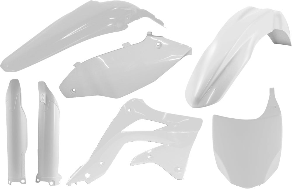 ACERBIS Full Plastic Kit for 2012 Kawasaki KX450F – White Offroad Replacement Body Parts