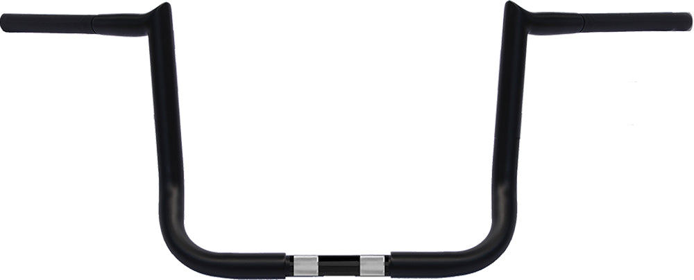 WILD 1 Chubby 14" Hooked Bagger Handlebars for Harley Davidson - Satin Black, Part WO594B