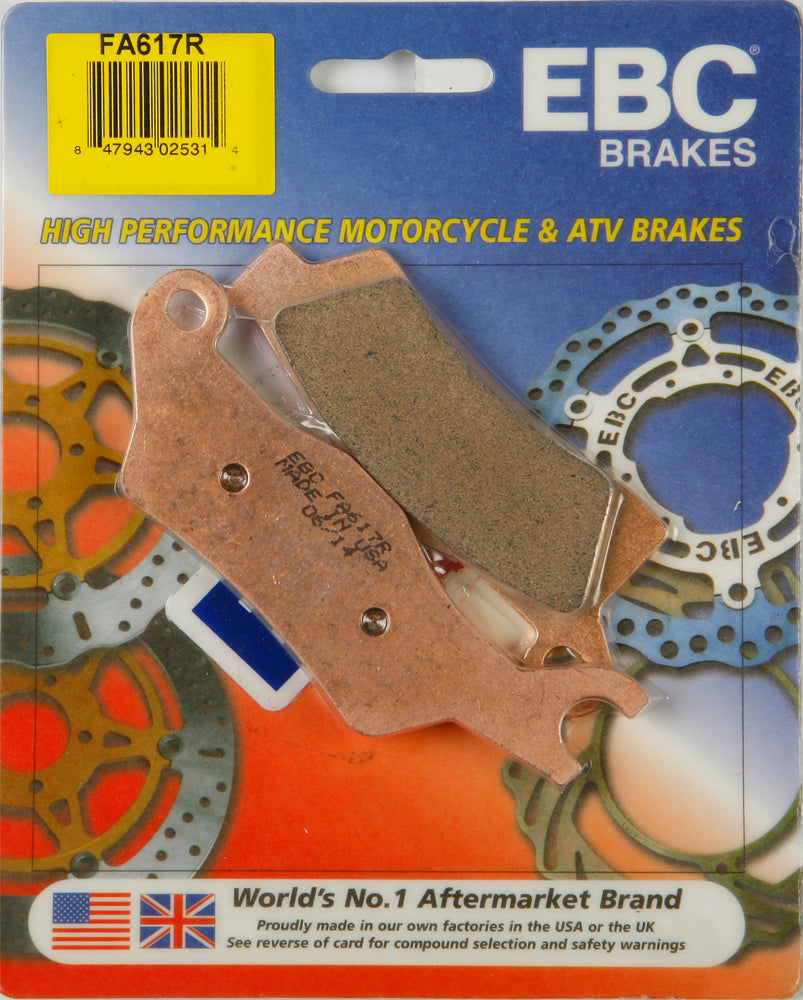EBC Fa617R Sintered R Series Brake Pads for Can-Am Outlander 2015 Models