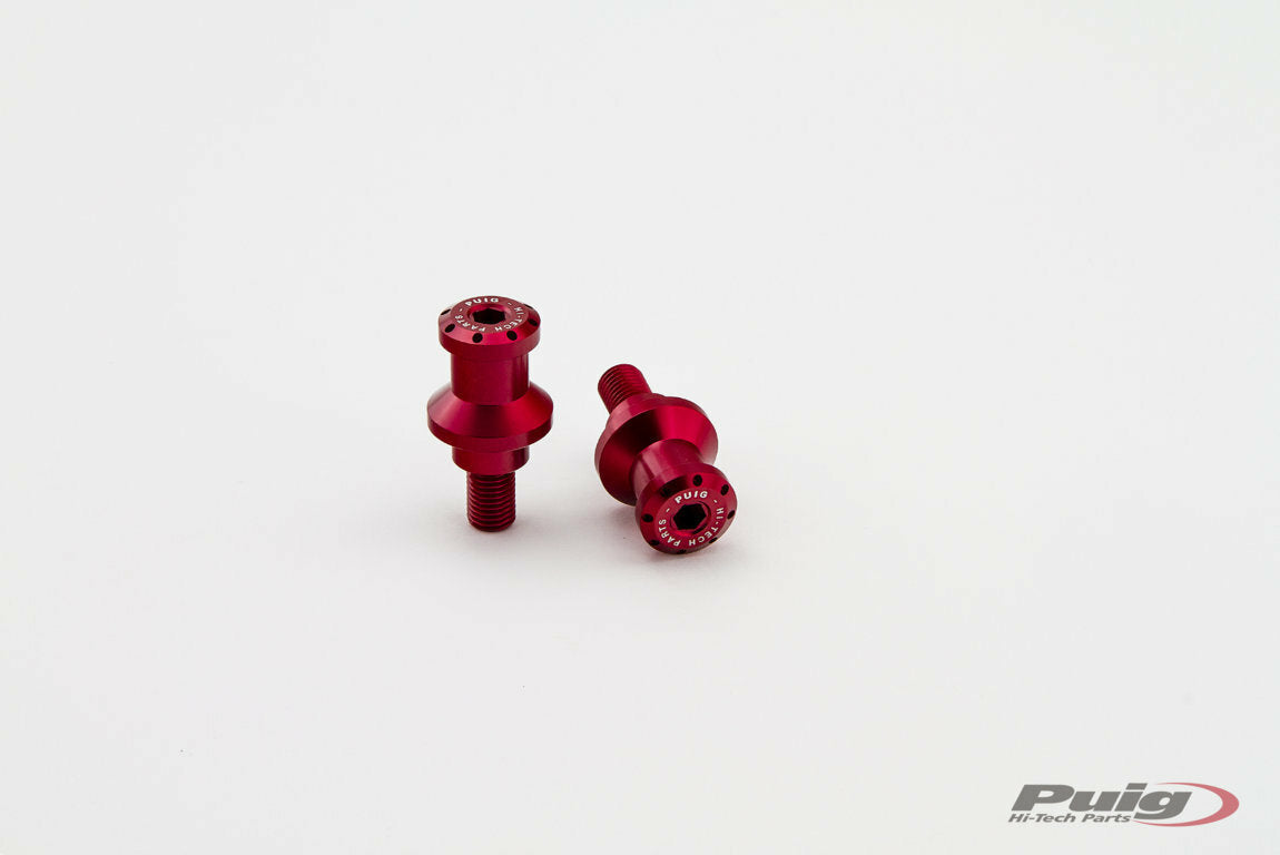 PUIG 5924R Swingarm Spools Hi Tech 10mm Red for Kawasaki Z750 & Vulcan S