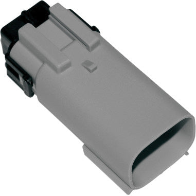 NAMZ CUSTOM CYCLE Molex MX-150 Series 8-Pin Male Connector in Grey for V-Twin Motorcycles
