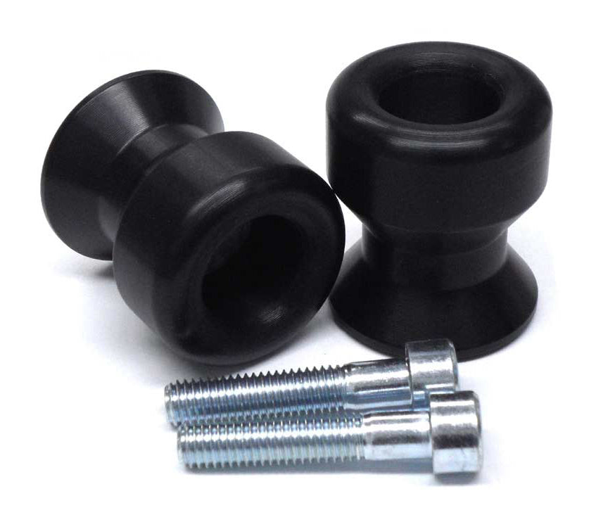 Shogun Swingarm Sliders for Kawasaki Ninja 650 and Z650 - Black