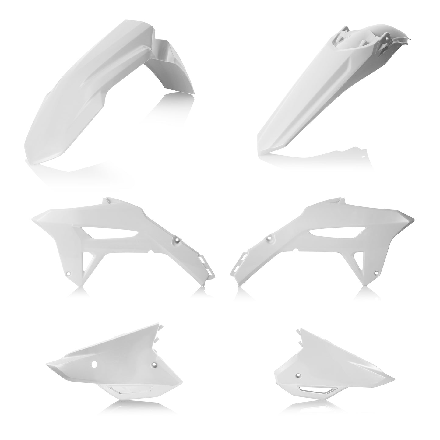 ACERBIS Plastic Kit Hon White for Honda CRF Offroad Models