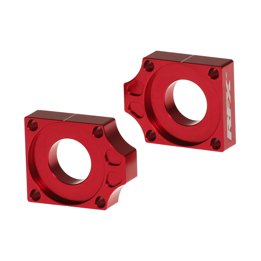 RFX Pro Series Rear Axle Blocks for Gas, KTM, Husqvarna – Red Aluminum Drive Accessories