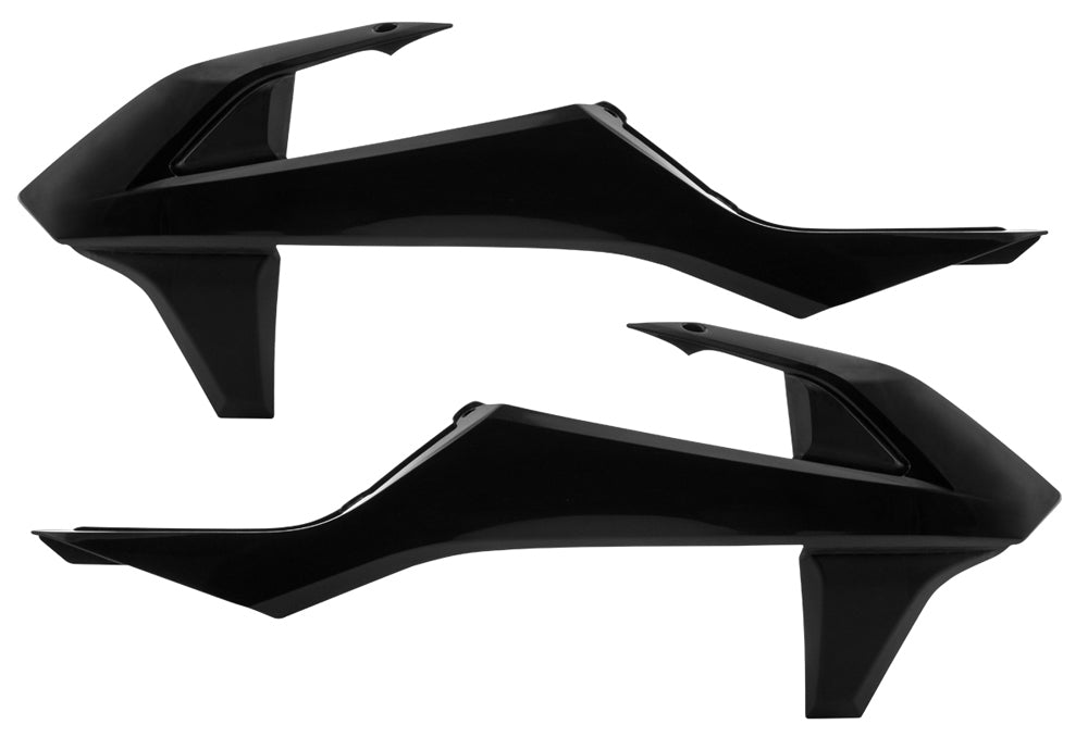 ACERBIS Radiator Shrouds for KTM Offroad Motorcycles - Black, Part #2421080001