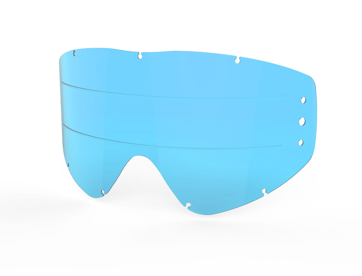 EKS Brand Go X Zip Off Lens Blue – Offroad Eyewear Replacement Lens