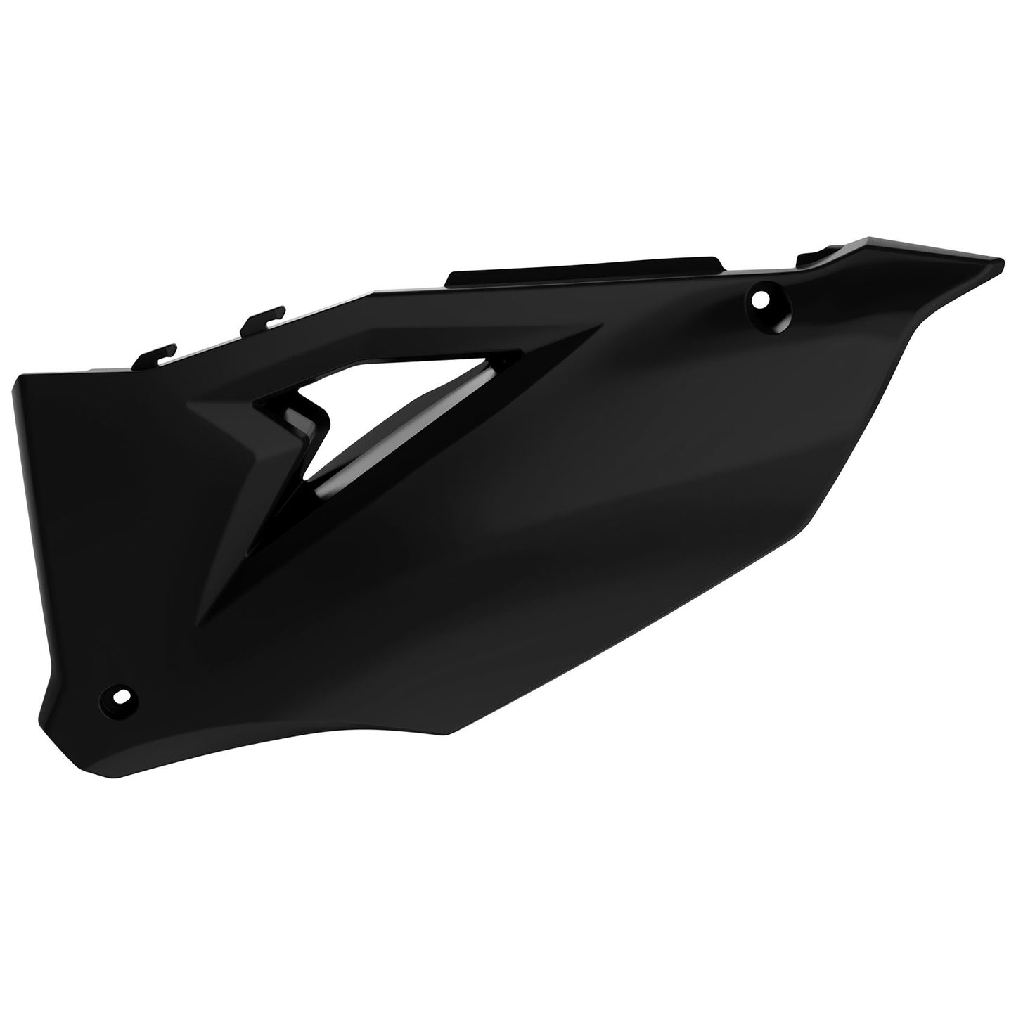 POLISPORT Side Panels Black for Kawasaki KX Series – Durable Gloss Polypropylene OEM Replacement