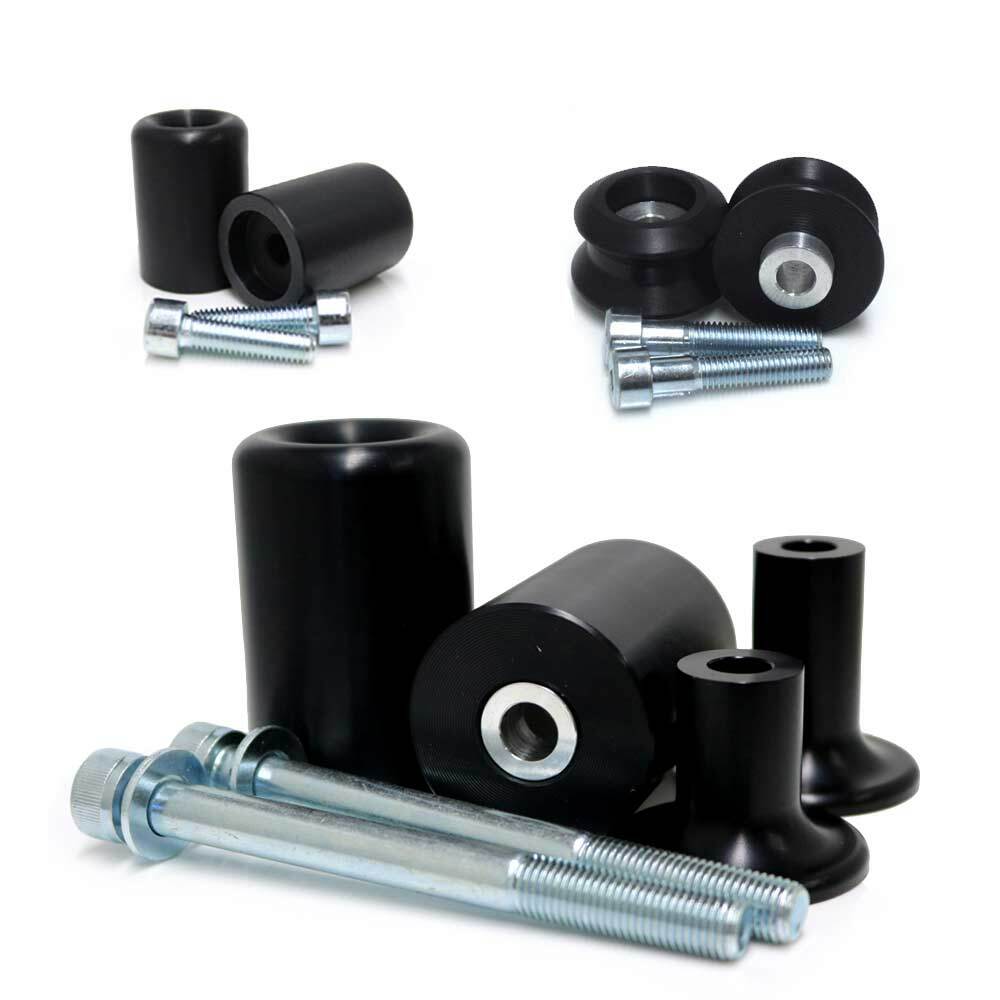 Shogun Motorsports Complete Slider Kit for Kawasaki ZX-6R (2013-2018) – Black