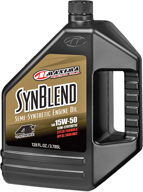 Maxima Synthetic Blend Motor Oil 15W-50, 1 Gallon - 4 Pack