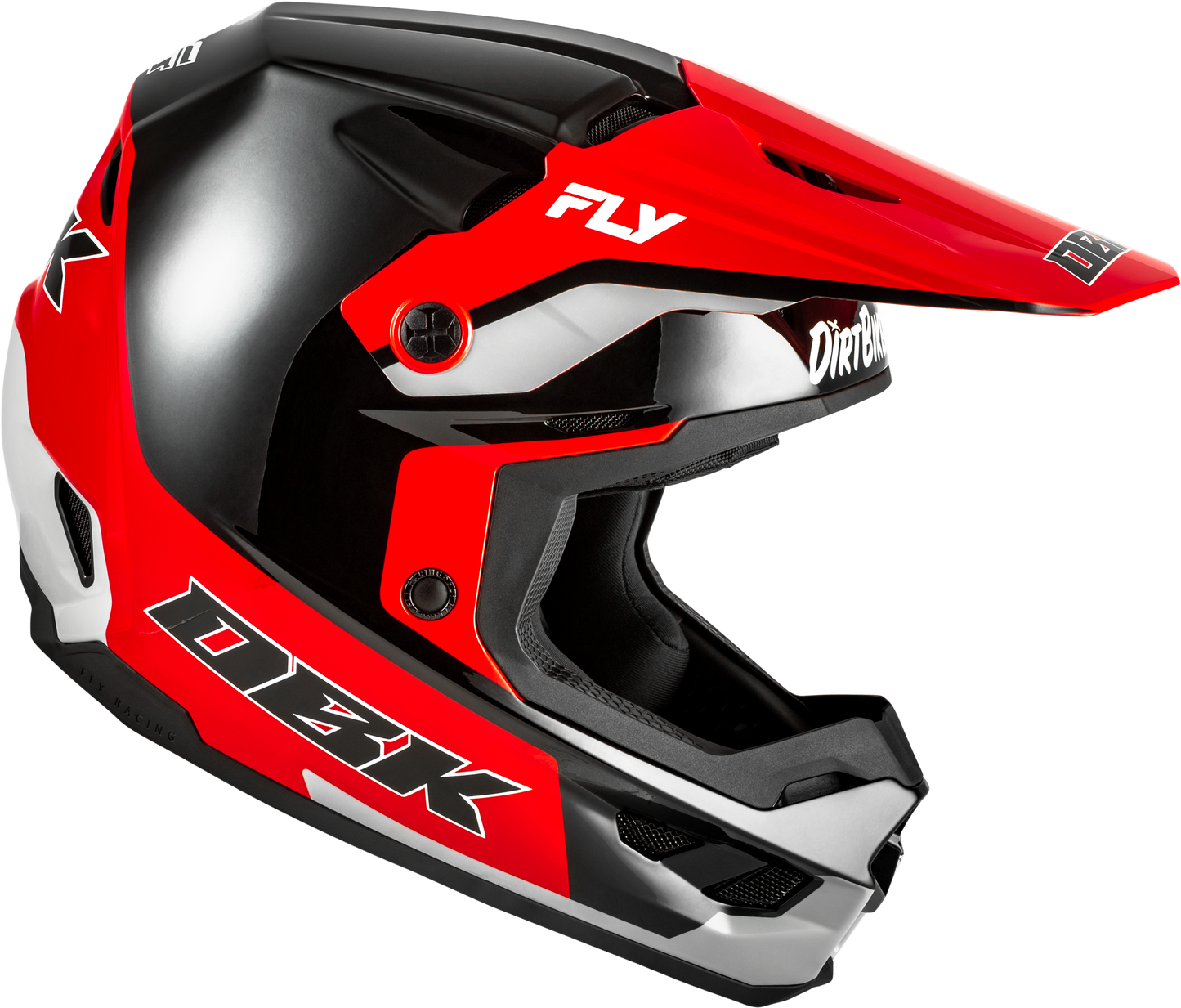 FLY Racing Kinetic DBK Off-Road Helmet Small Black/Red/Grey