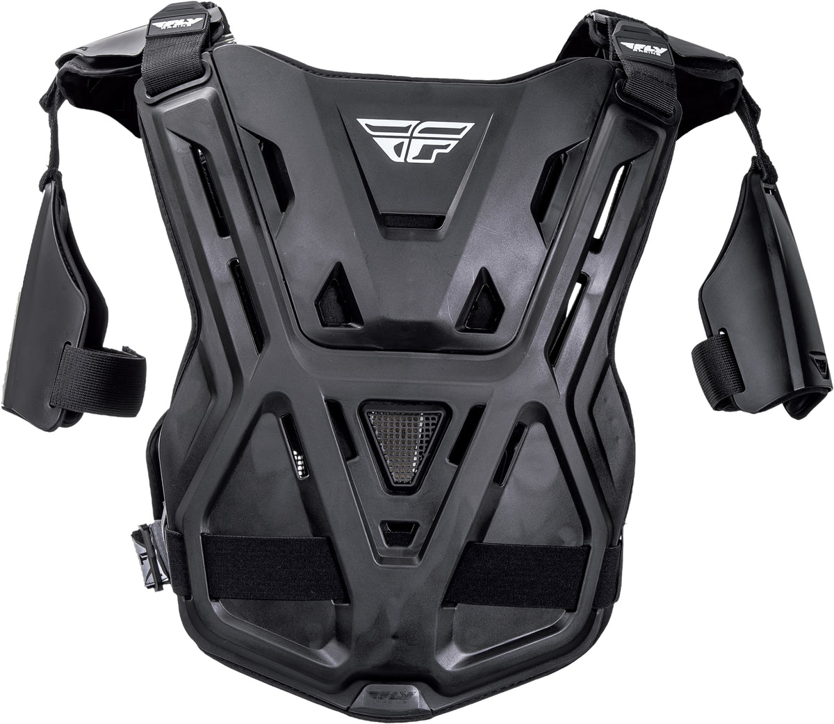Fly Racing CE Revel Offroad Roost Guard Black – Chest Protection for Offroad Riding