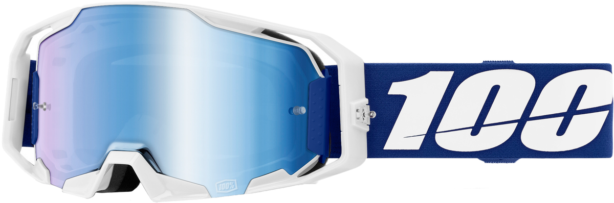 100-Percent Armatic Goggle Blue Mirror with Blue Lens for Offroad Motocross