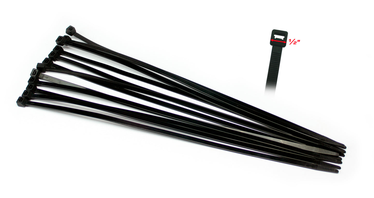 CYCRA Replacement Zip Ties Speed Armor Skid Plate Black - Offroad Body Protection Part 1CYC-6100-12