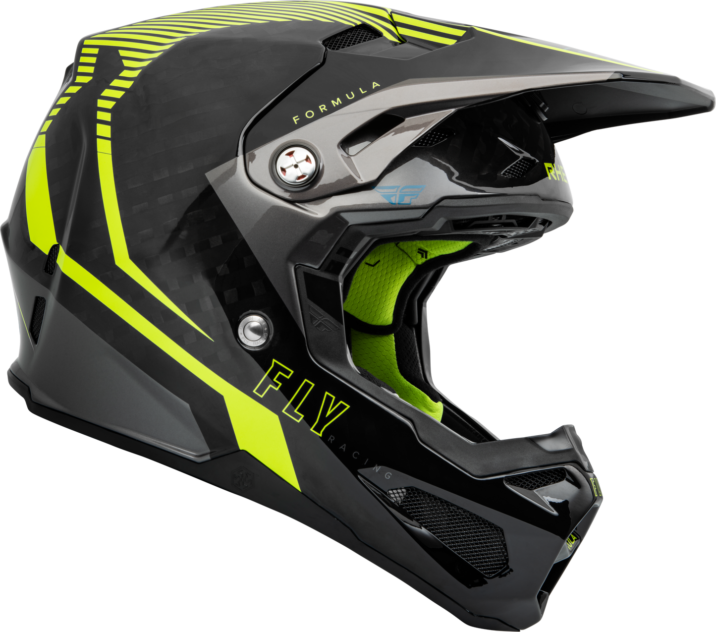 Fly Racing Formula Carbon Tracer Helmet X-Small Hi-Vis Yellow/Black