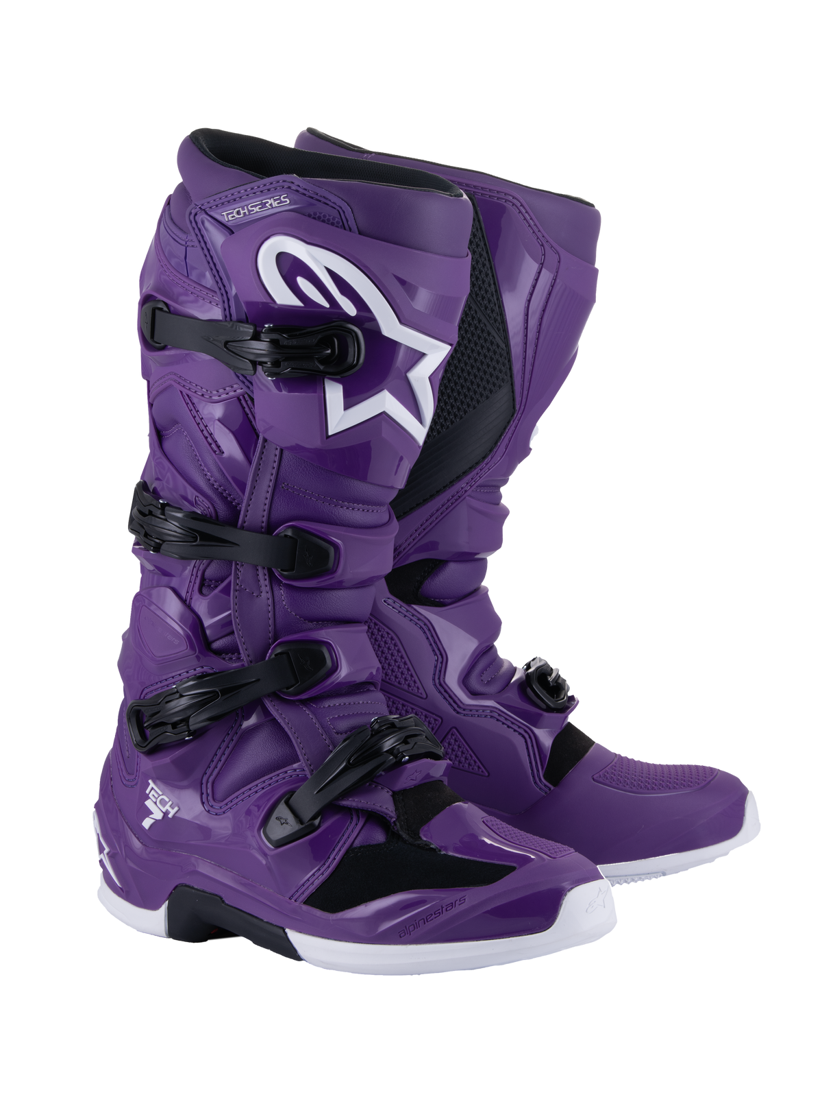 Alpinestars Tech 7 Offroad Boots US 12 in Purple – Enhanced Protection & Comfort