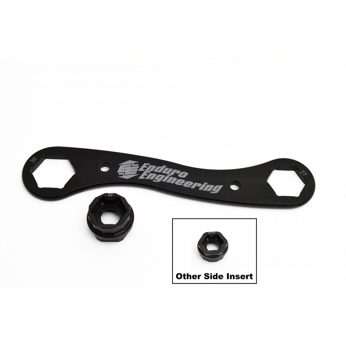 ENDURO ENGINEERING 22-201 Trail Multi Tool - 4-in-1 Lightweight Billet Aluminum Axle Wrench with Indexable Multi-Tool