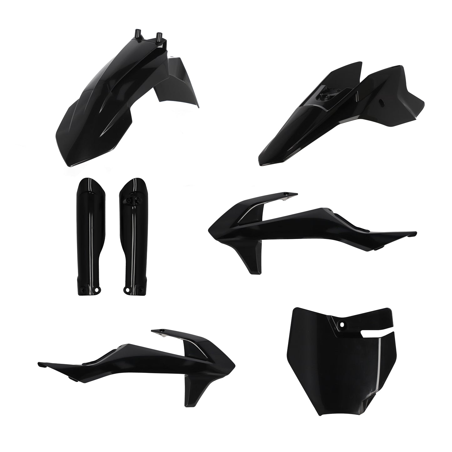 ACERBIS Full Plastic Kit for KTM 50 SX and Gas-Gas MC 50 – Black Replacement Body Parts