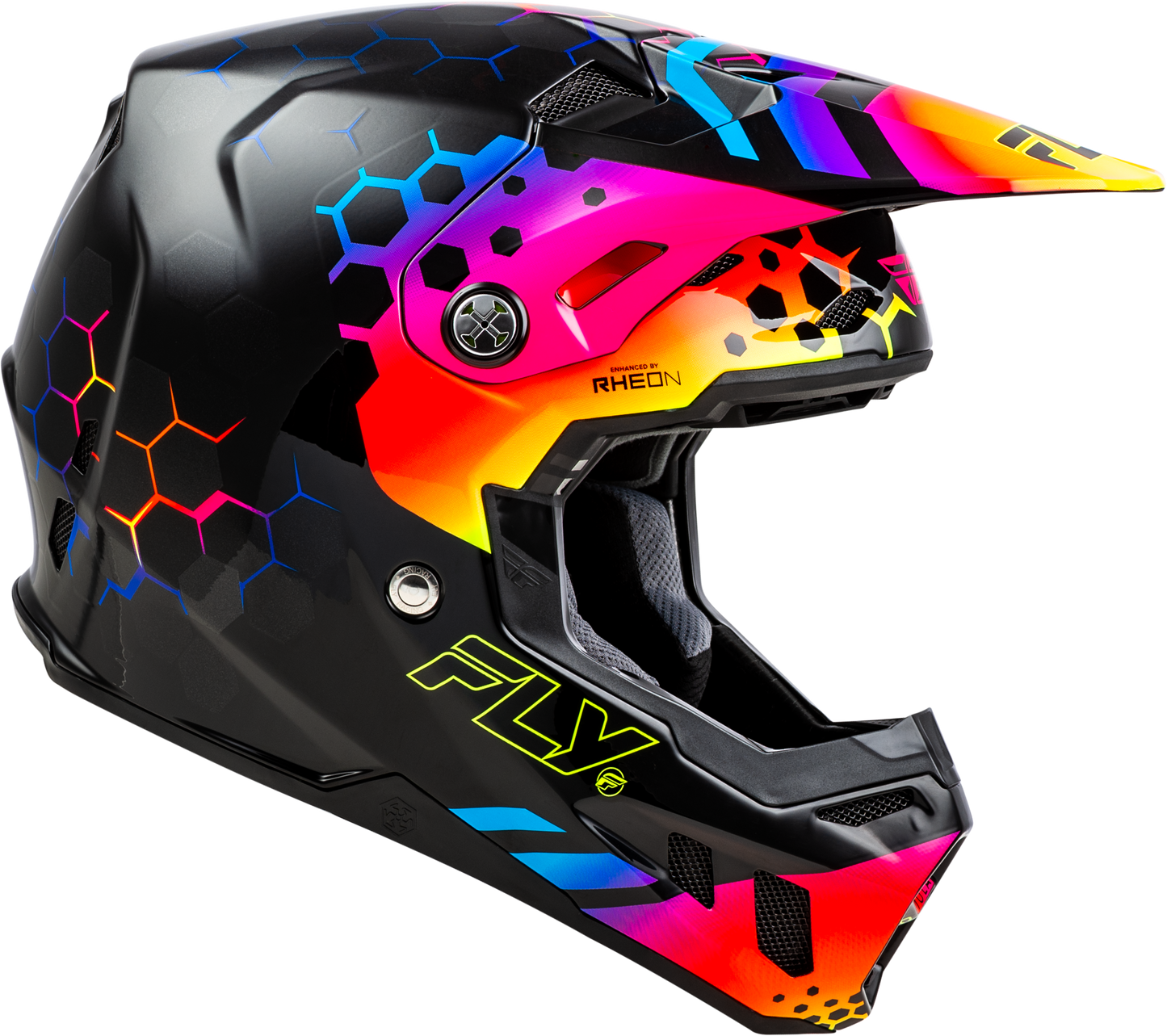 Fly Racing Formula CC Tektonic Helmet 2X-Large Black Sunset Offroad Full-Face Helmet