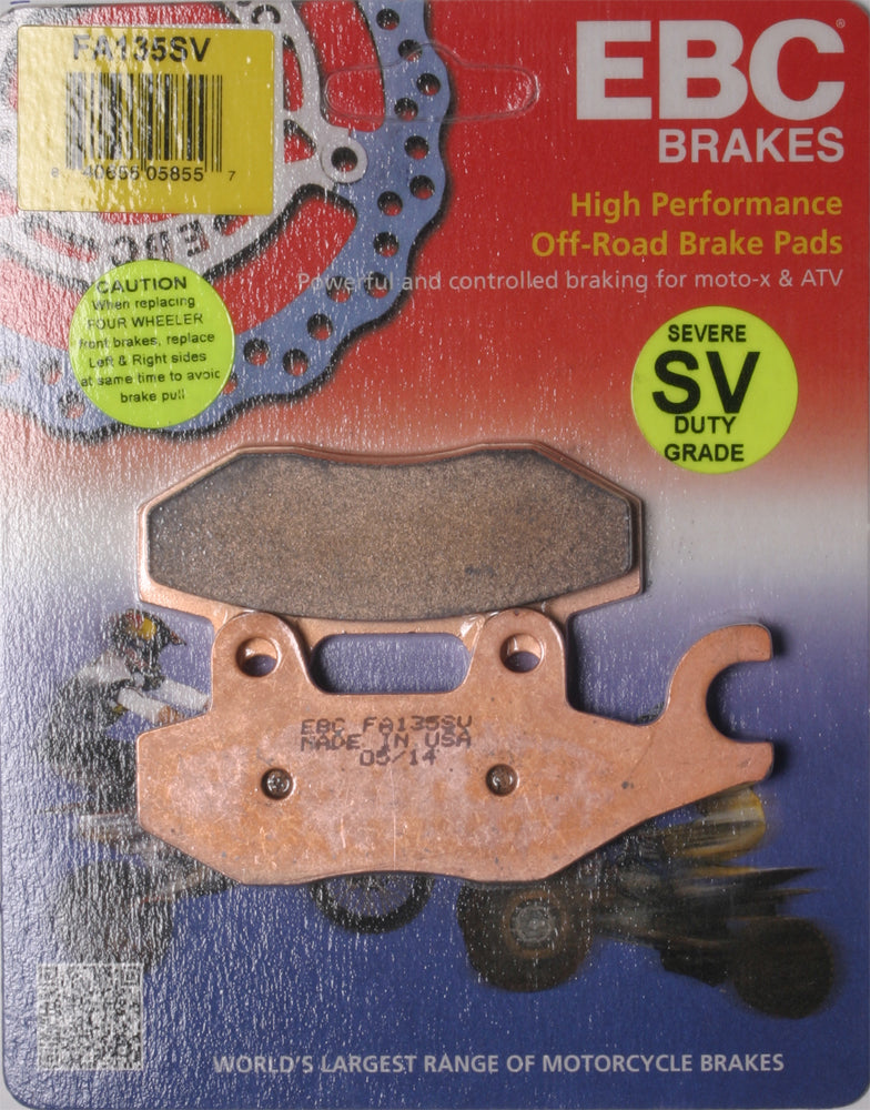 EBC FA135SV Severe Duty Brake Pads for Kawasaki KRF 800 Teryx and KRT 800 Teryx4