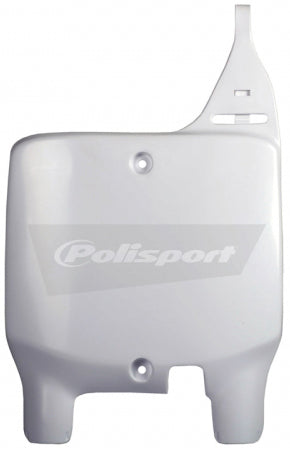 Polisport Front Plate White for Suzuki RM250 and RM125 (Part #8667000001)