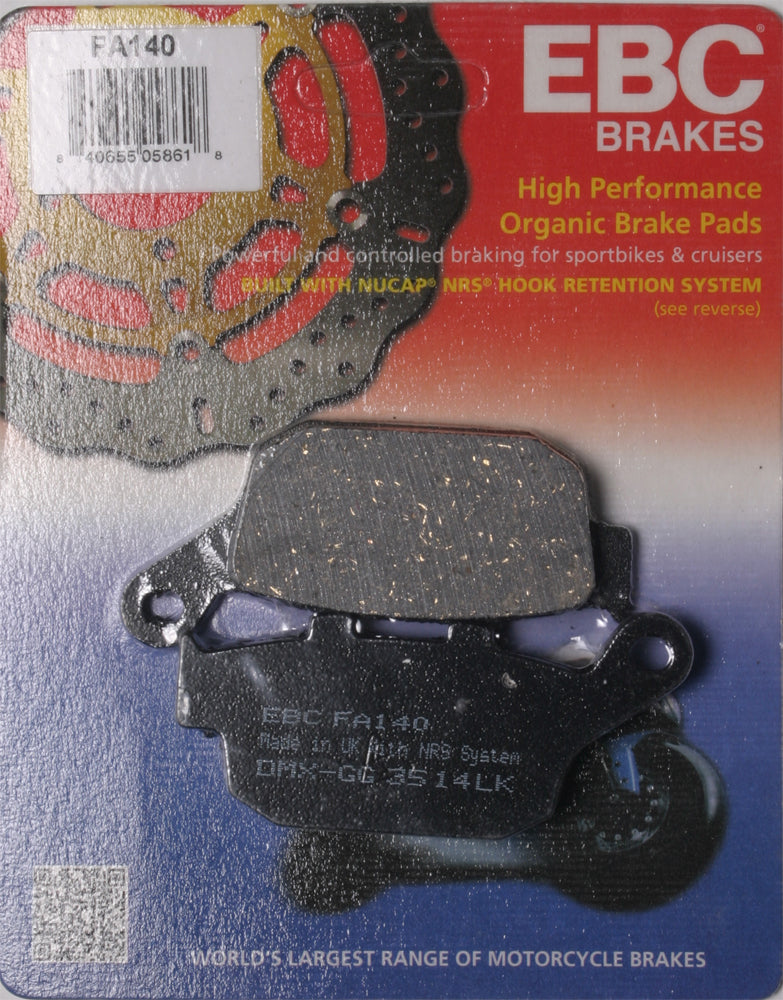 EBC FA140 Street Brake Pads for Honda CTX700D, CBR500RA ABS, CB500FA ABS