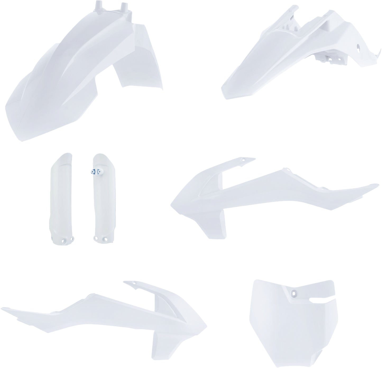 ACERBIS Full Plastic Kit White for KTM 65 SX (2019-2024) - Replacement Body Parts