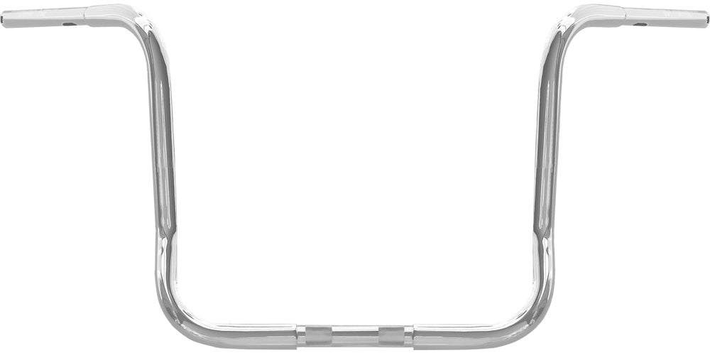 WILD 1 Chubby 12.5 Inch Bagger Ape Hanger Handlebars for Harley FLHX '24-'25 - Chrome