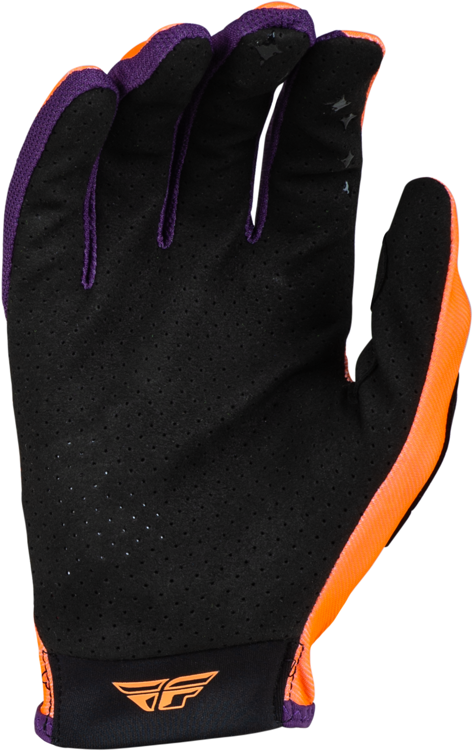Fly Racing Women's Lite Gloves Neon Coral and Deep Purple - Size Small