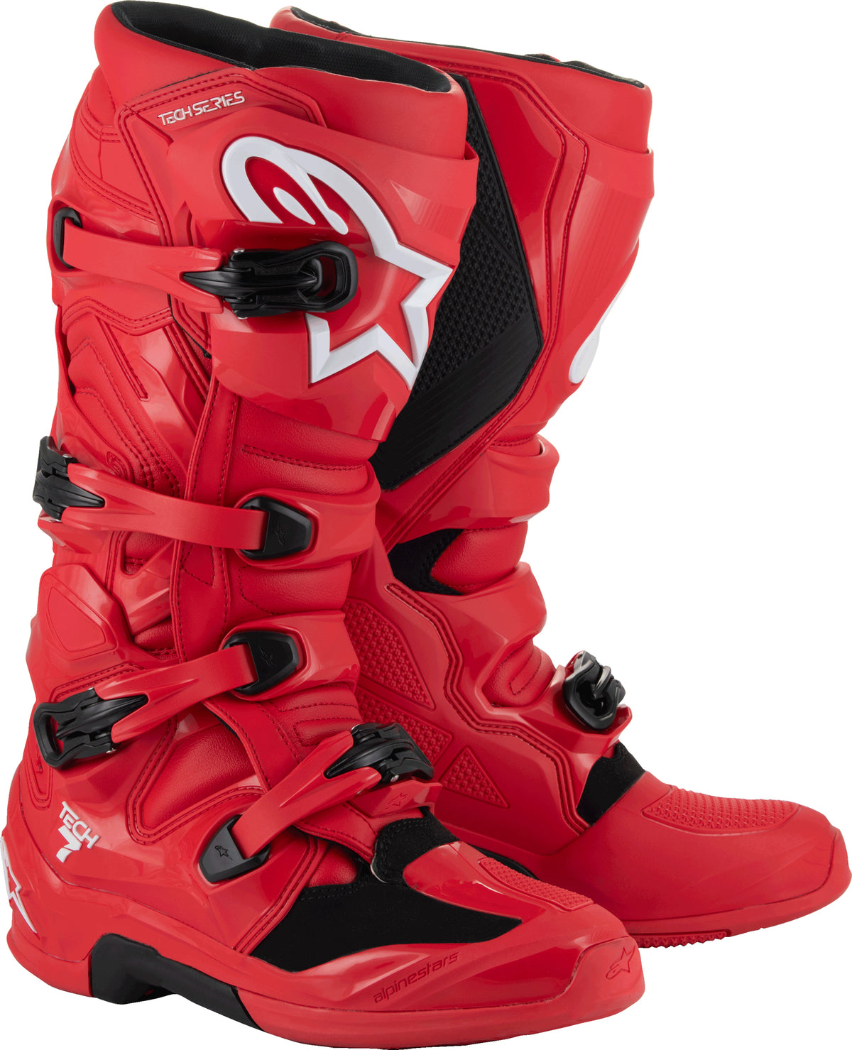 Alpinestars Tech 7 Off-Road Boots Bright Red US 14 - Lightweight, Protective Trail Footwear