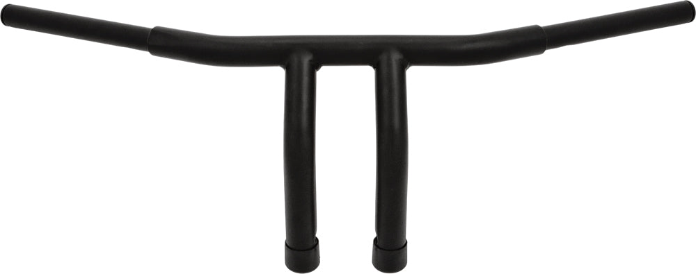 HardDrive 1.25-inch Fat Tiller Handlebars with 8-inch Rise - Black for Harley Davidson Dyna & Road King Models