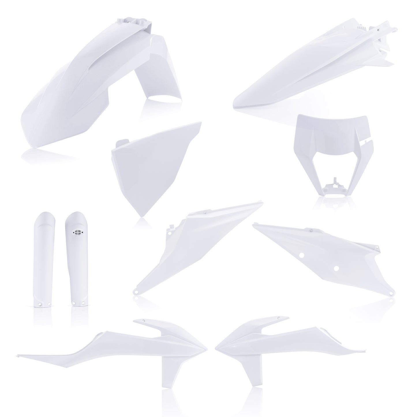 Acerbis Full Plastic Kit for KTM Offroad Models - White (Part #2791546811)