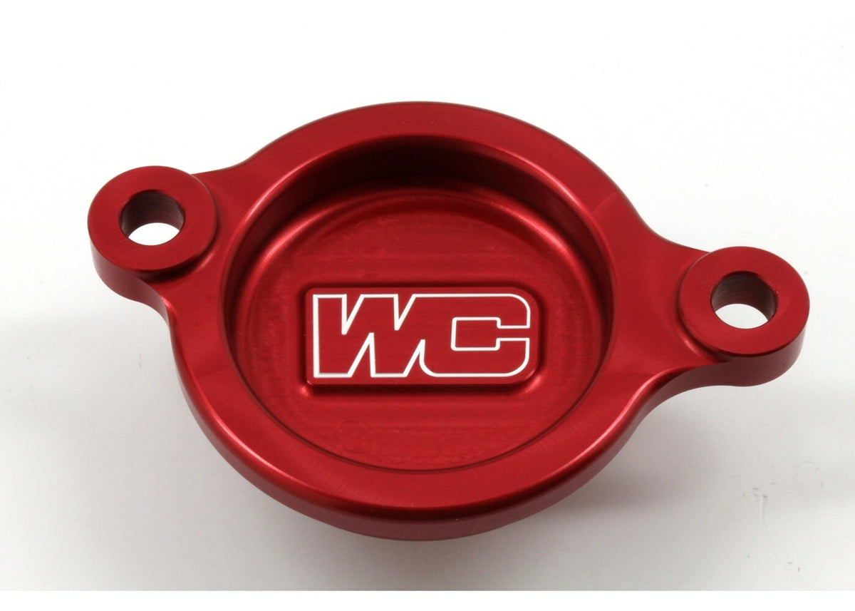 WORKS Oil Filter Cover for Honda CRF250R & CRF250RX 2018-2023, Red