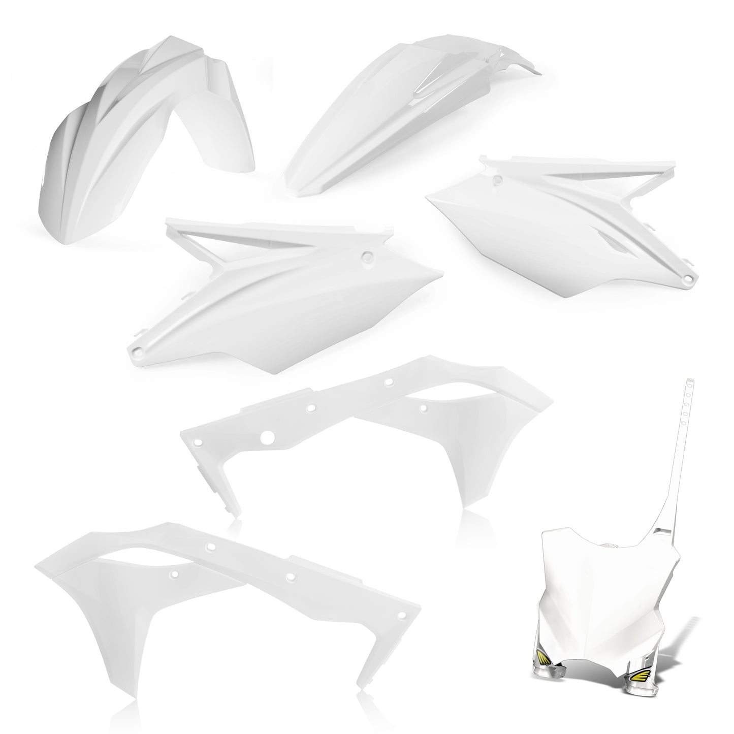 Cycra 1CYC-9419-42 Offroad 5 Piece White Body Kit for ATV and Dirt Bikes