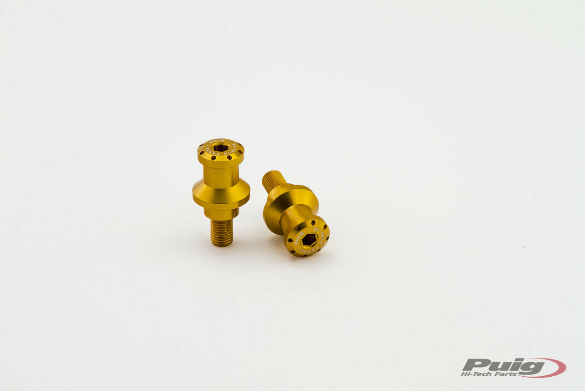 PUIG Gold Swingarm Spools Hi Tech 10mm for Kawasaki Z750 and Vulcan S